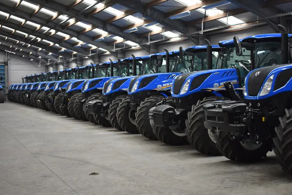 Het New Holland gamma in de showroom