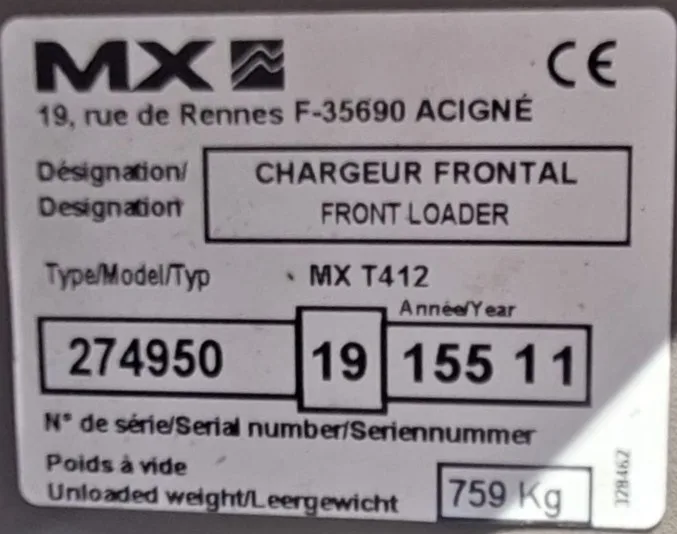 Front loader MX T412 — foto 10